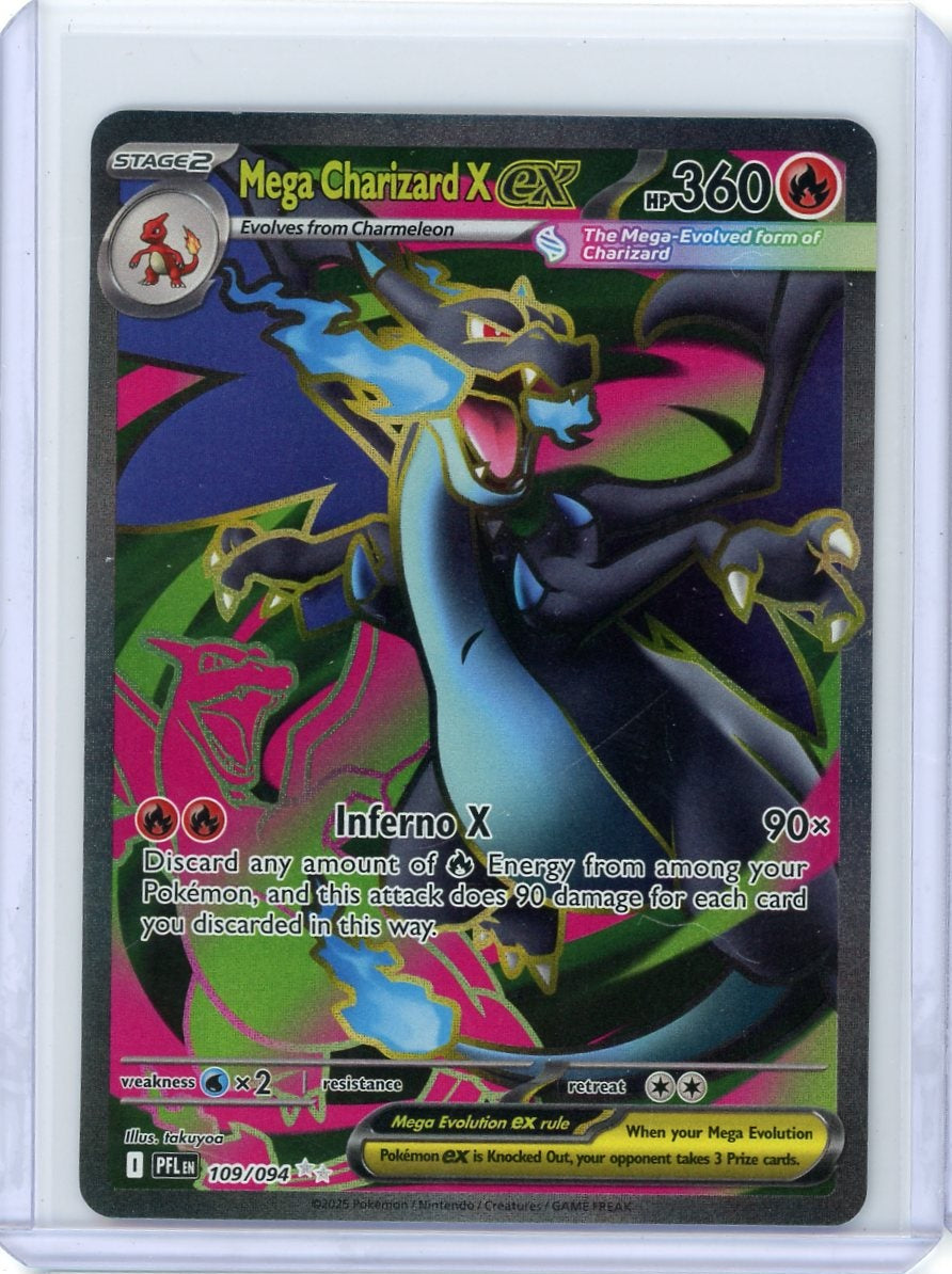 Mega Charizard X ex Pokémon Phantasmal Flames Ultra Rare #109/094