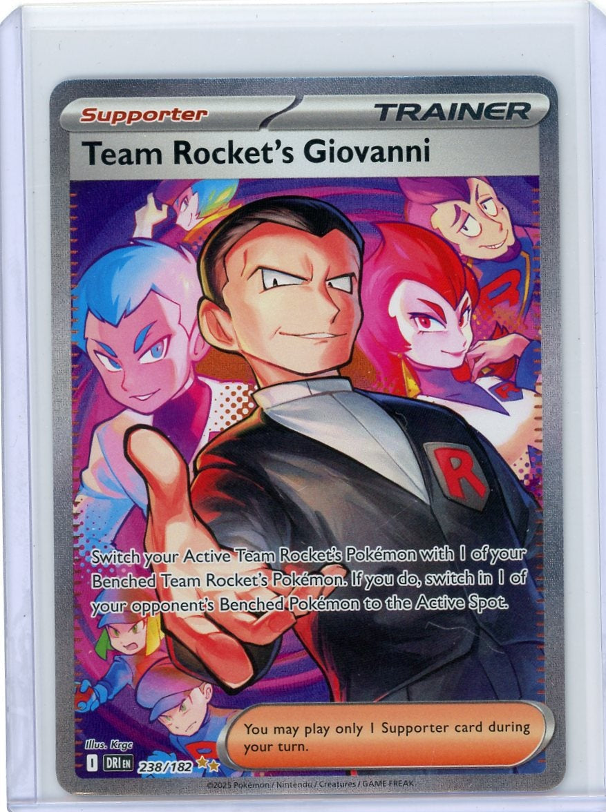 Team Rocket's Giovanni Pokémon Destined Rivals Special Illustration Rare #238/182
