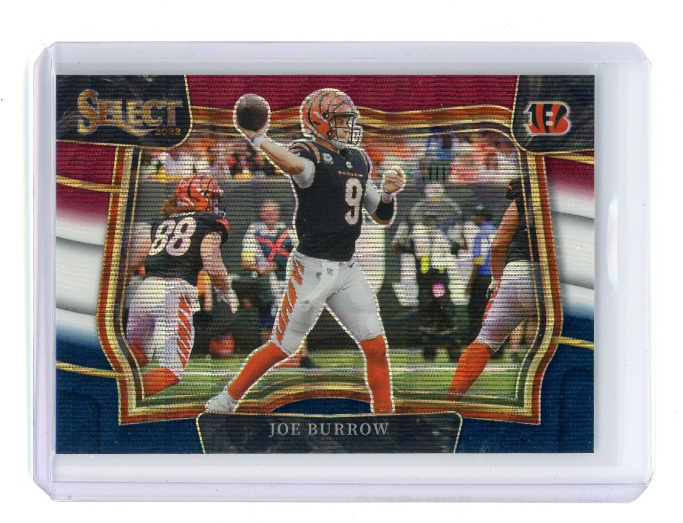 Joe Burrow 2022 Select Field Level Tri-Color Prizm 22/75