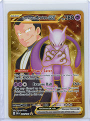 Team Rocket's Mewtwo ex Pokémon Destined Rivals Hyper Rare #240/182