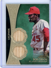 Bob Gibson 2019 Topps Tier One Legends Dual Relic #'d 13/25