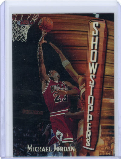 Michael Jordan 1998 Topps Finest (with coating) Showstoppers #271 theme #S11 (common)