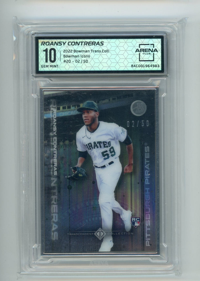 Roansy Contreras 2022 Bowman Transcendent Collection Bowman Icons /50 Arena Club 10