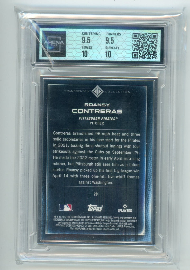 Roansy Contreras 2022 Bowman Transcendent Collection Bowman Icons /50 Arena Club 10