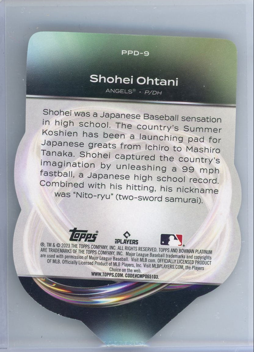 Shohei Ohtani 2023 Bowman Platinum Platinum Plating #'d 66/99
