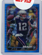 Tom Brady 2024 Topps Chrome Blue Sonar Refractor #'d 073/150