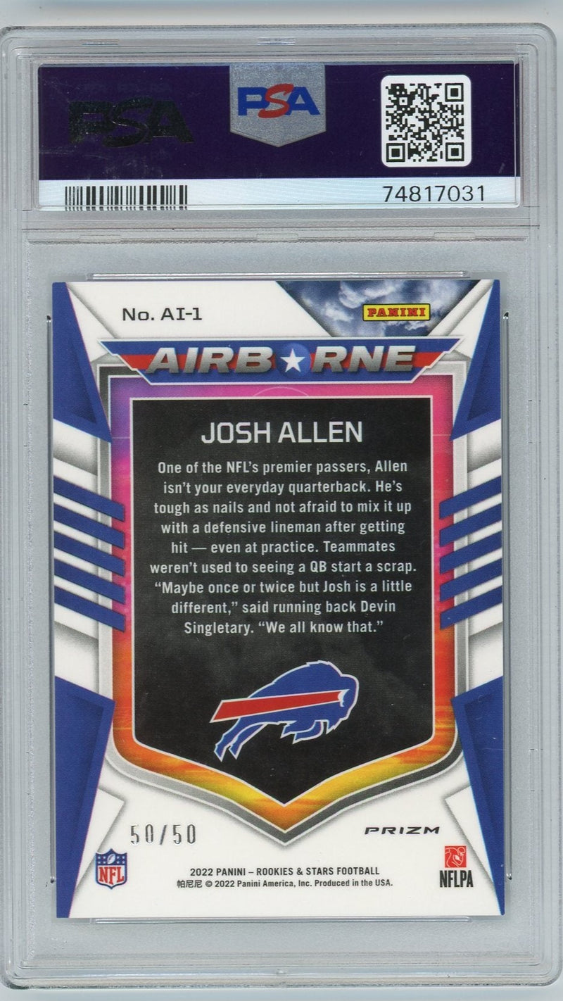 2020 PANINI ROOKIES & STARS FOOTBALL JOSH ALLEN CARD No.1 Buffalo Bills