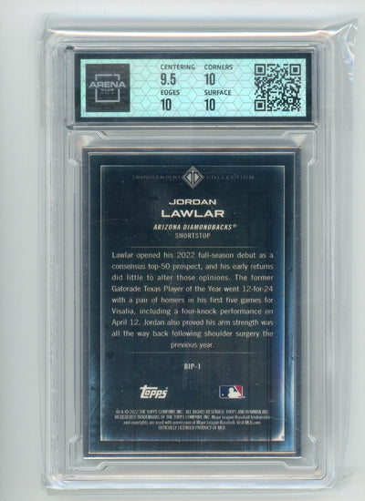 Jordan Lawler 2022 Bowman Transcendent Collection Bowman Icons /50 Arena Club 10