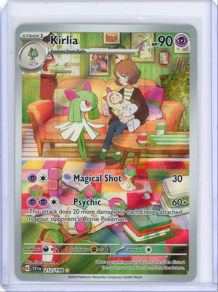 Kirlia 2023 Pokemon Scarlet & Violet Illustration rare #212/198
