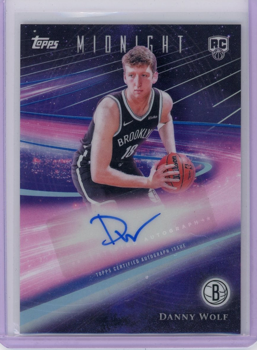 Danny Wolf 2025 Topps Midnight Rookie Autograph