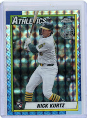 Nick Kurtz 2025 Topps Chrome 1990 35th Anniversary Geometric Refractor RC