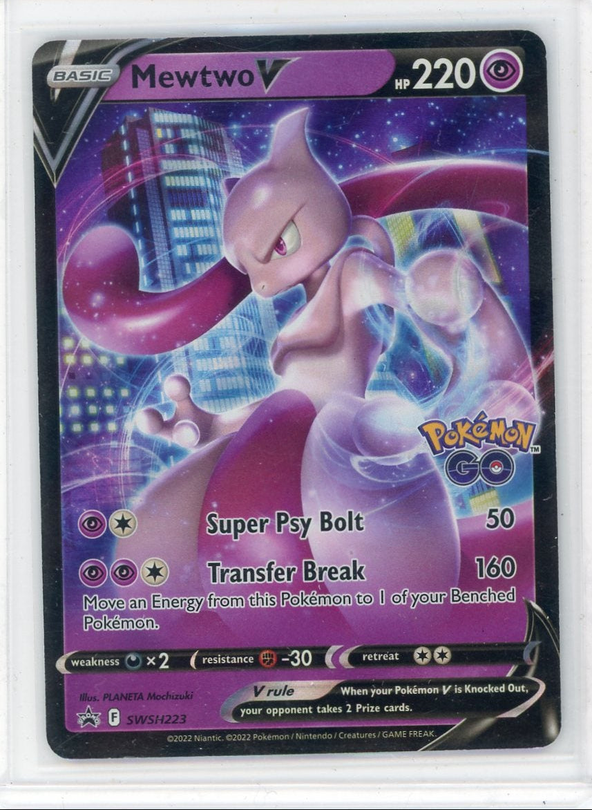 Mewtwo V 2022 Pokemon GO Black Star Promo SWSH223