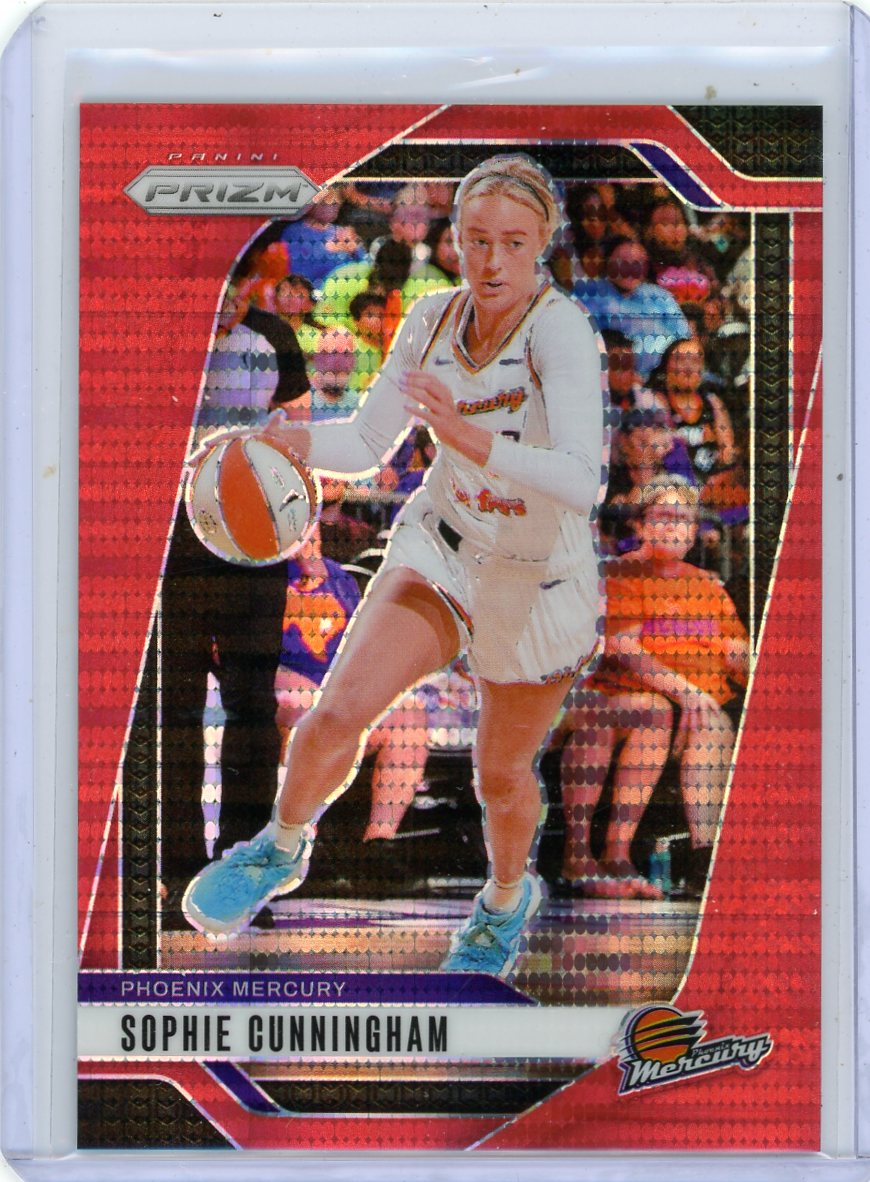 Sophie Cunningham 2024 Panini Prizm WNBA Red Pulsar Prizm #'d 033/299