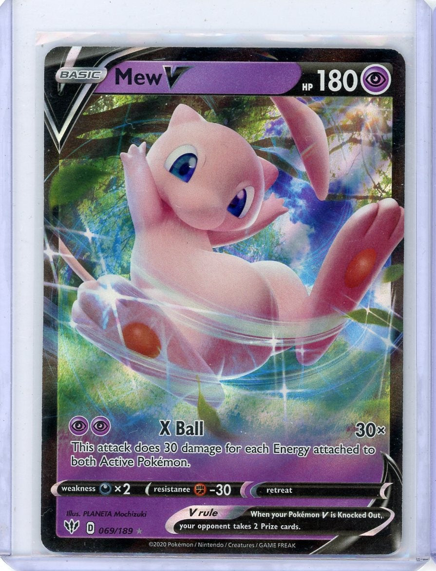 Mew V Pokémon Darkness Ablaze Ultra Rare #069/189