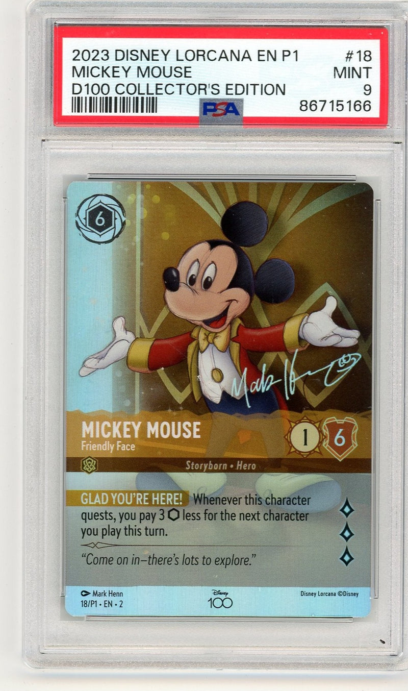 Mickey Mouse 2023 Disney Lorcana D100 Collector&