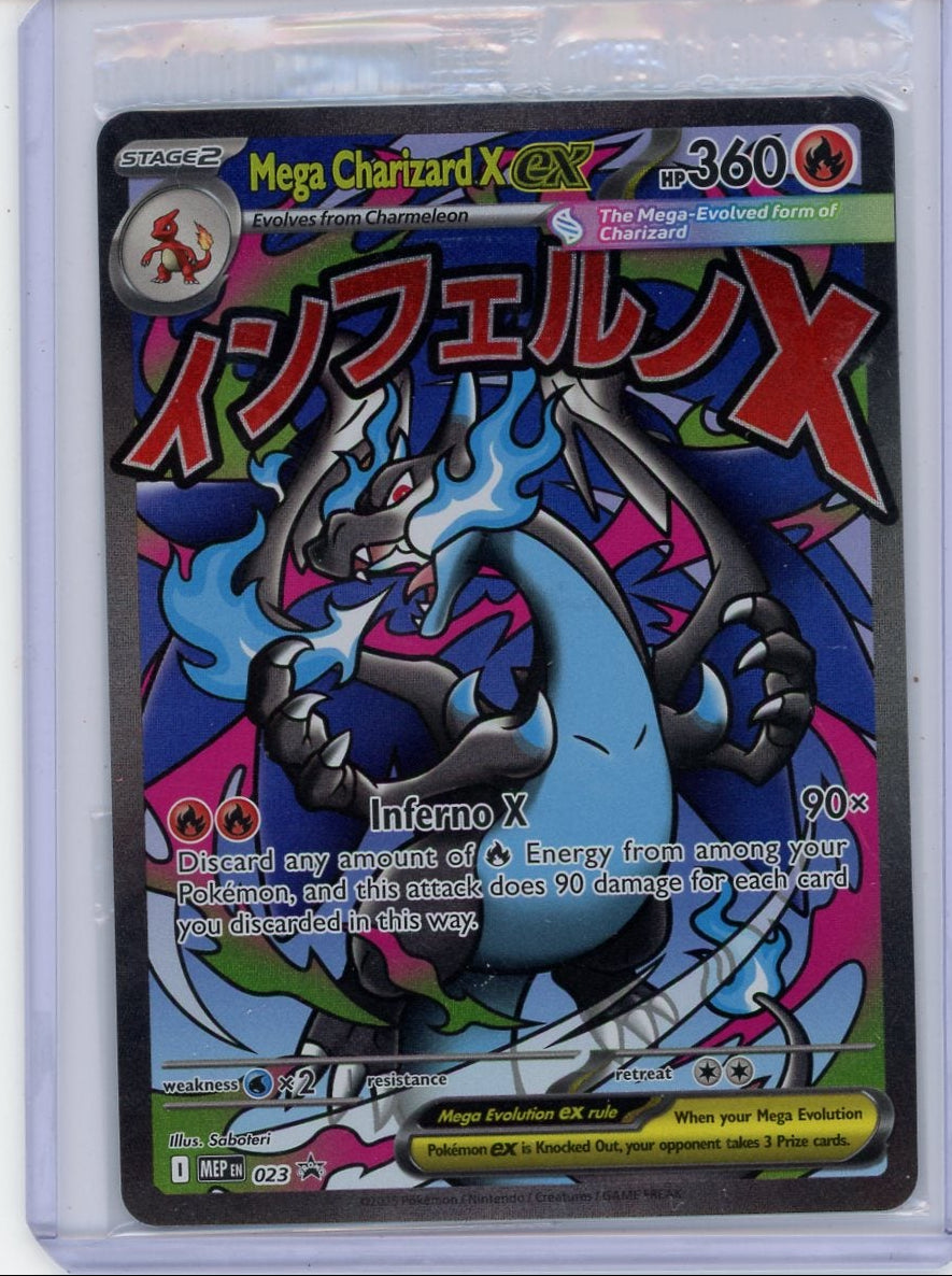 Mega Charizard X ex Pokémon Mega Evolution Black Star Promo #023 sealed