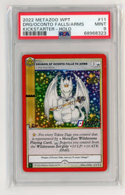 Dragon of Oconto Falls To Arms 2022 MetaZoo WPT Kickstarter Holo PSA 9