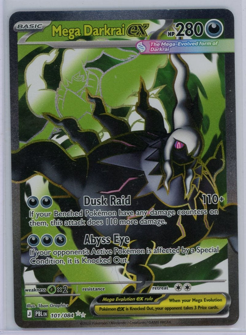 Darkrai ex Pokemon Pitch Black Ultra rare #101/084