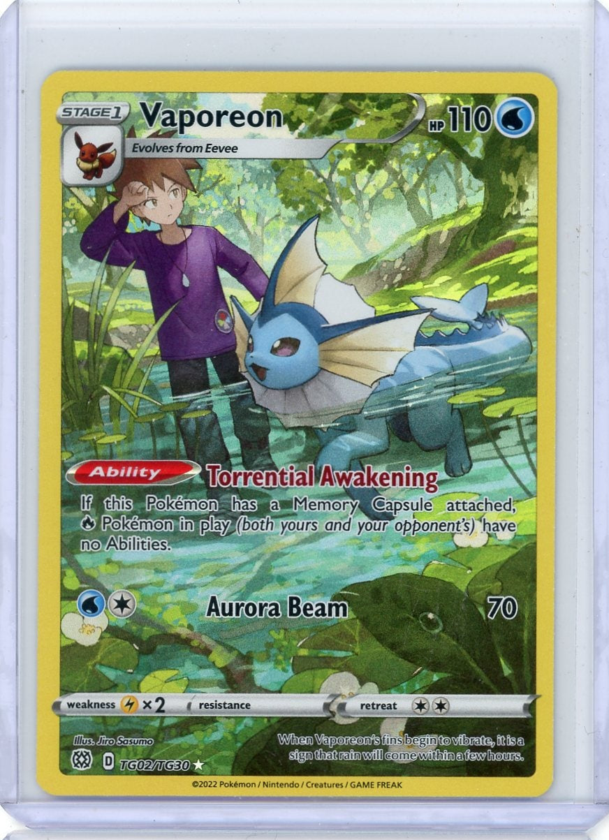 Vaporeon Pokémon Brilliant Stars Trainer Gallery #TG02/TG30