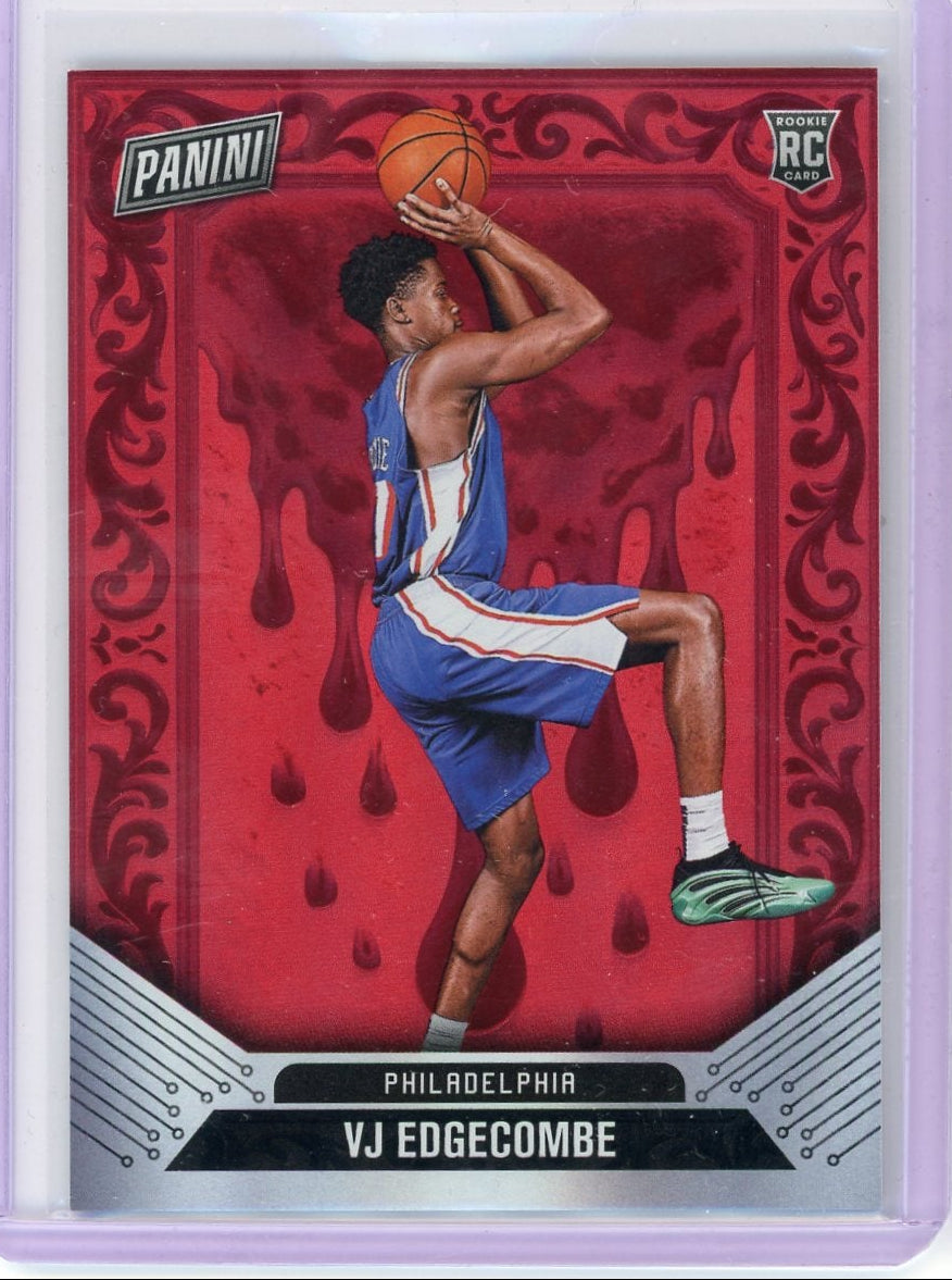 VJ Edgecomb 2025 Panini Cyber Monday Red Drip #'d 63/75
