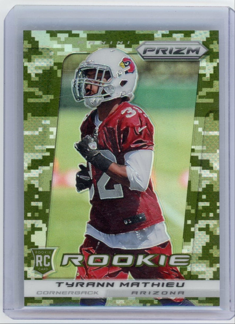 Tyrann Mathieu 2013 Panini Prizm camo prizm rookie card