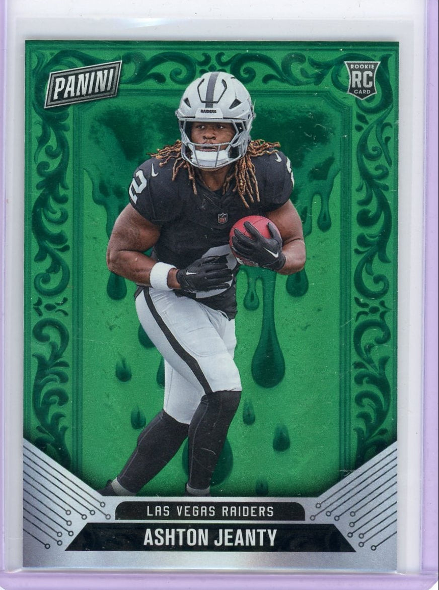 Ashton Jeanty 2025 Panini Cyber Monday Gren Drip #'d 08/25