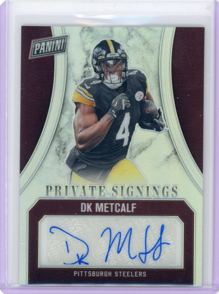 DK Metcalf 2025 Panini Black Friday Private Signings Auto #'d 06/25