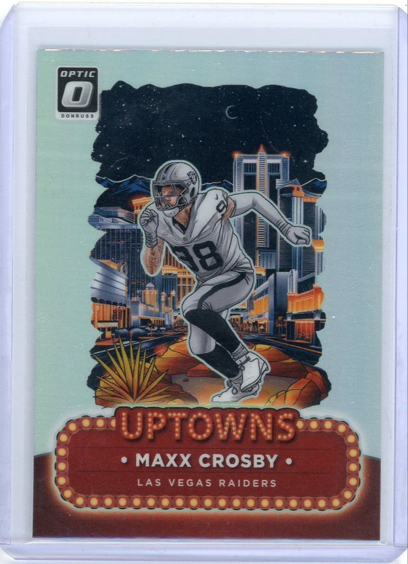 Maxx Crosby 2024 Panini Donruss Optic Uptown SSP