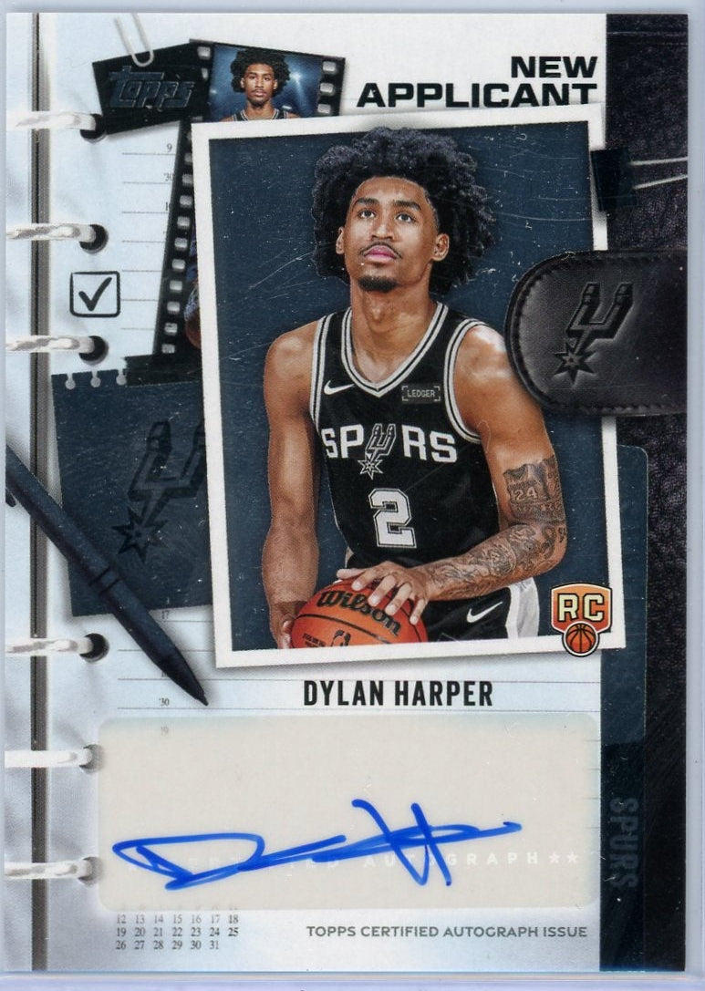 Dylan Harper 2025 Topps New Applicant Rookie Autograph #NA-DH