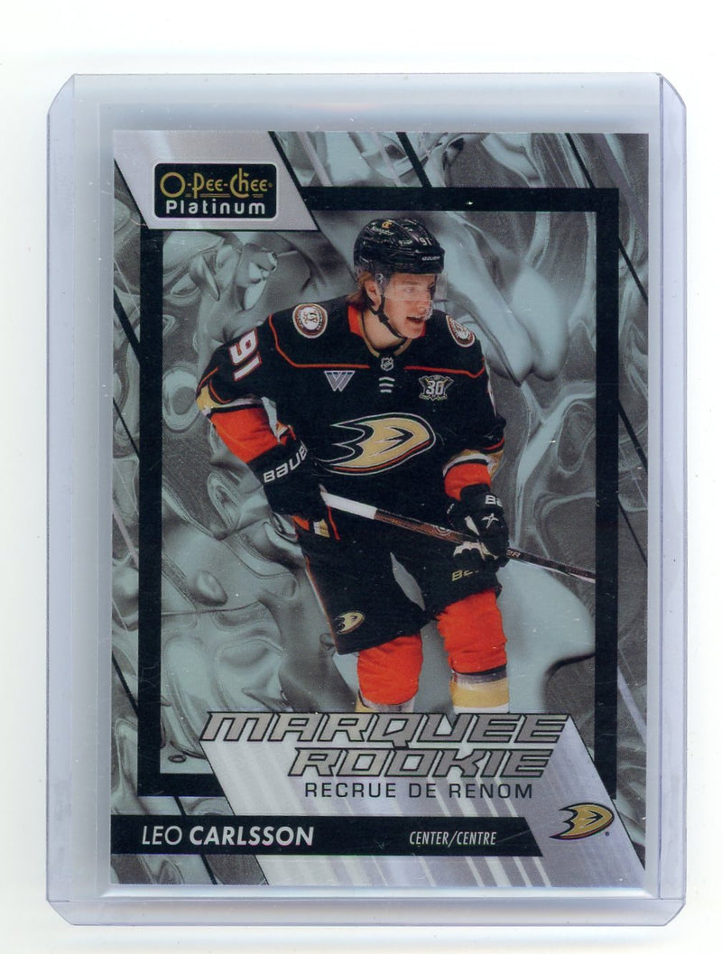 Leo Carlsson 2023 Upper Deck O-Pee-Chee Platinum Liquid Metal Marquee Rookie 