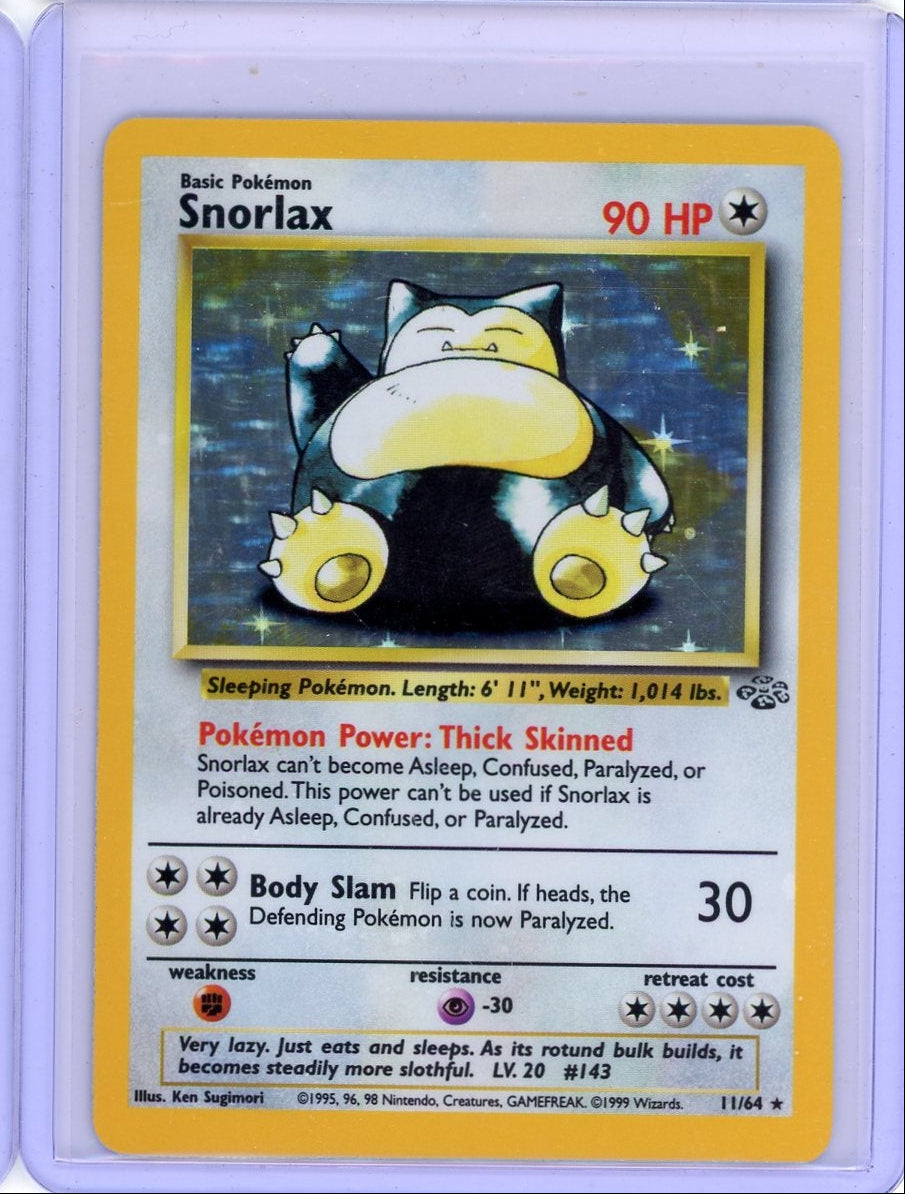 Snorlax 1999 Pokémon Jungle holo #11/64