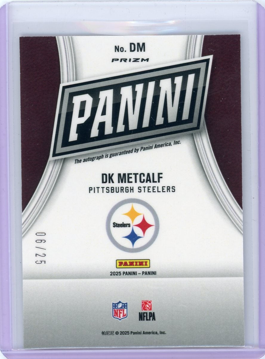 DK Metcalf 2025 Panini Black Friday Private Signings Auto #'d 06/25