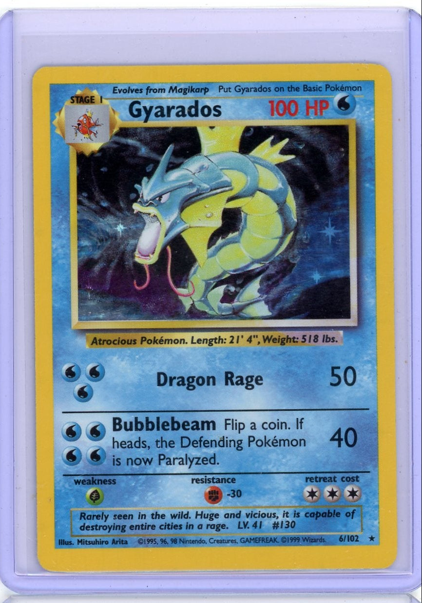 Gyarados Pokémon Base Set Holo #6/102