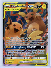 Raichu & Alolan Raichu GX Pokémon Unified Minds Ultra Rare #54/236