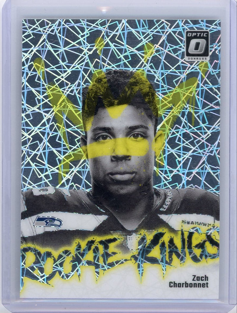 Zach Charbonnet 2023 Panini Donruss Optic Rookie Kings SSP