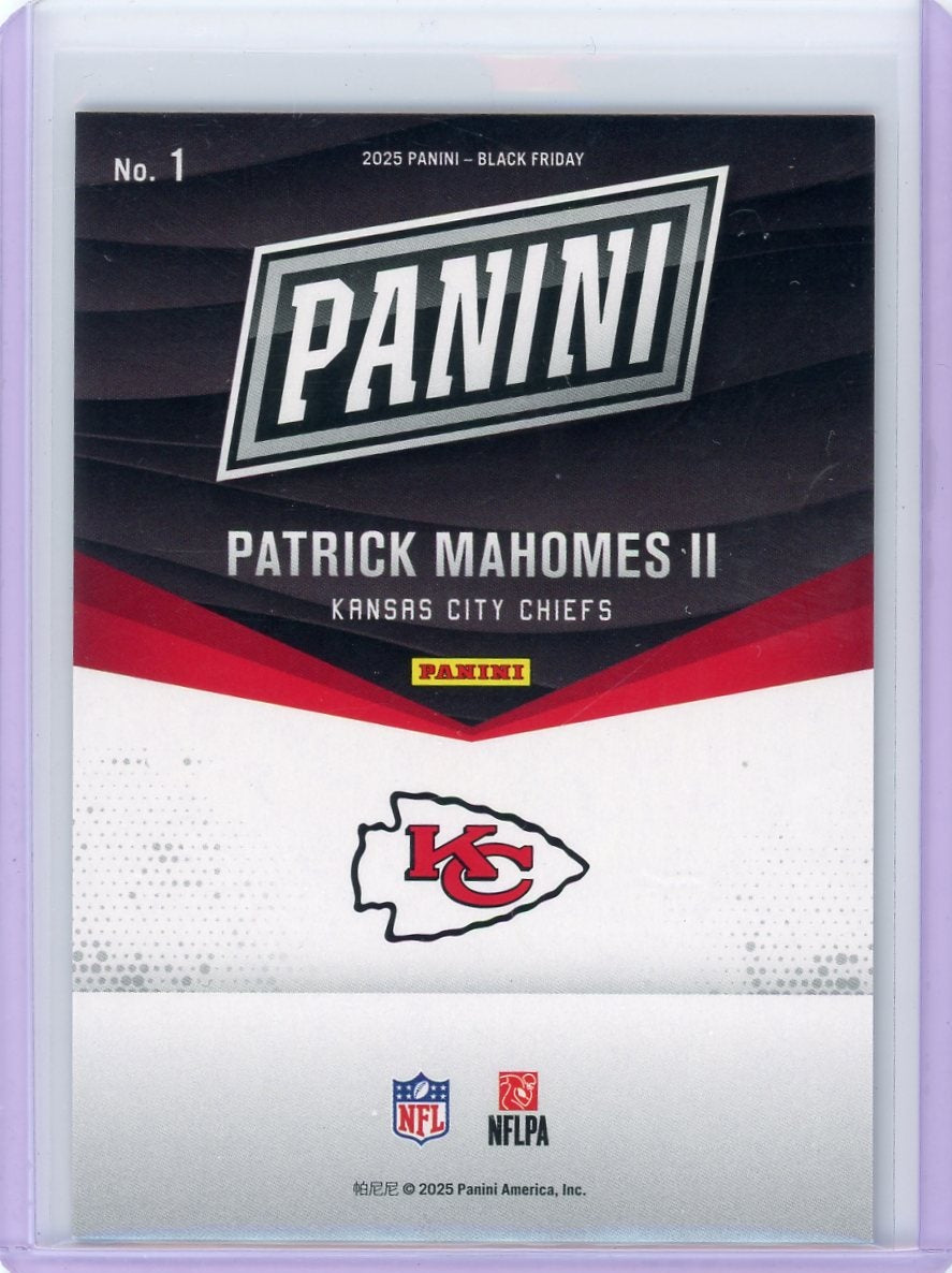 Patrick Mahomes II 2025 Panini Black Friday #'d 028/199