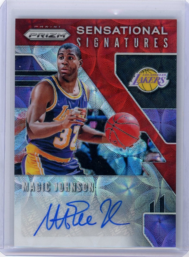 Magic Johnson 2019-20 Panini Prizm Sensational Signatures Choice Autograph