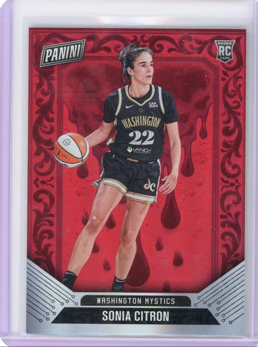Sonia Citron 2025 Panini Black Friday Red Drip #'d 18/75
