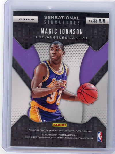 Magic Johnson 2019-20 Panini Prizm Sensational Signatures Choice Autograph