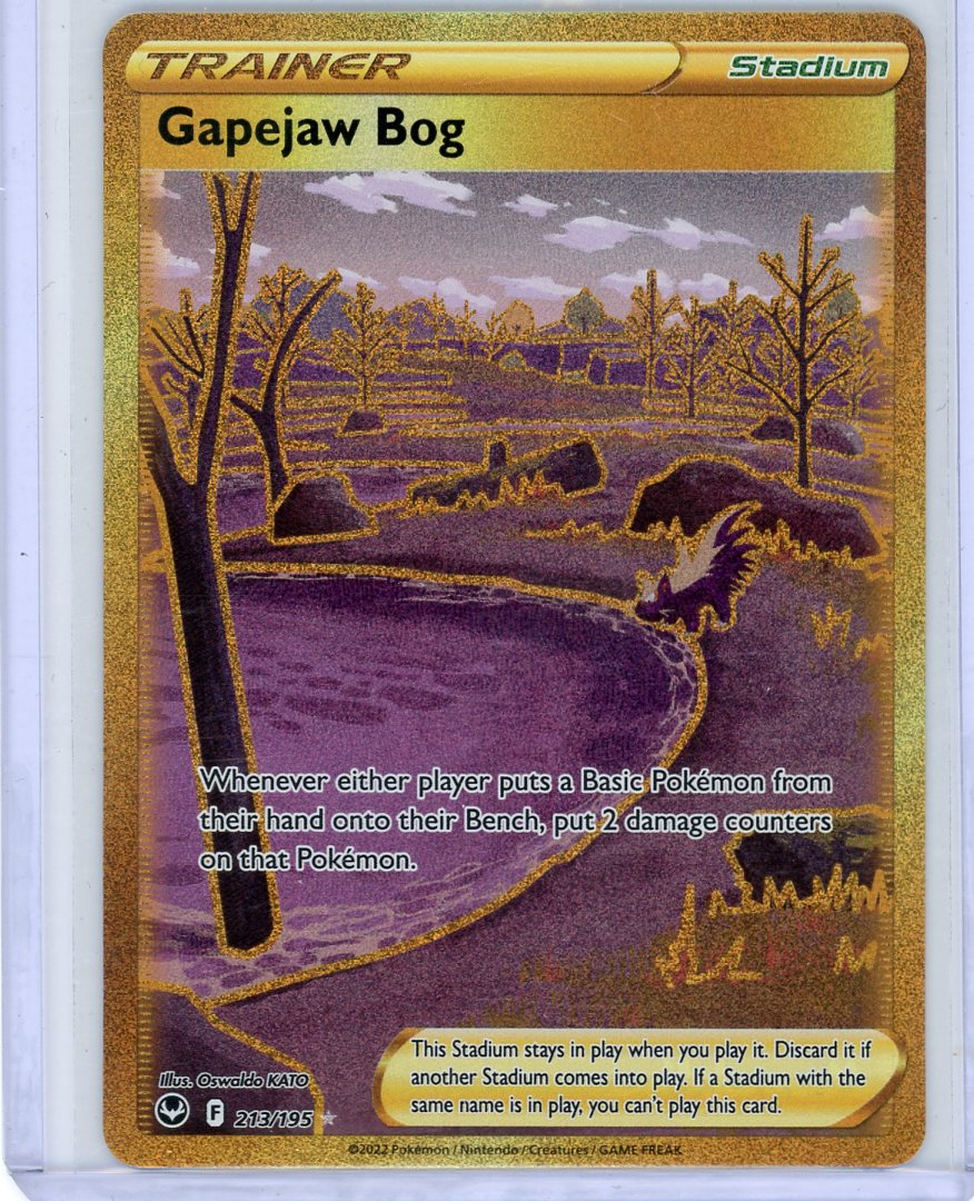 Gapejaw Bog Pokemon Silver Tempest Secret rare #213/195