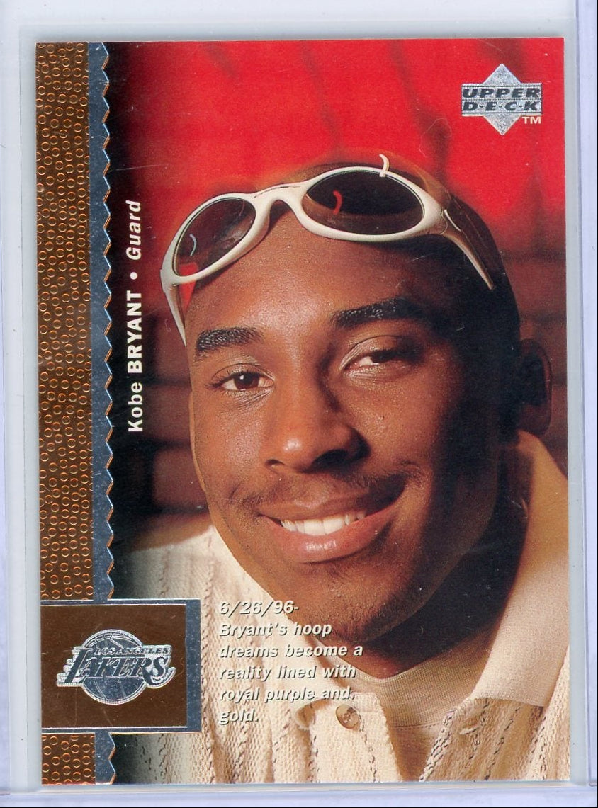 Kobe Bryant 1996 Upper Deck Rookie Card #58