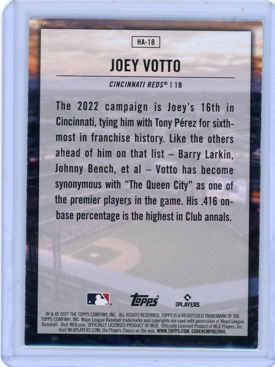 Joey Votto 2022 Topps Home Field Advantage SSP