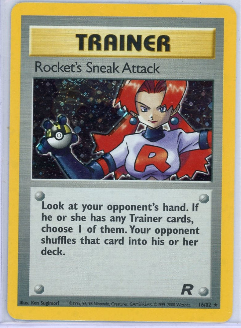 Rocket's Sneak Attack Pokemon Team Rocket holo #16/82