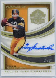 Terry Bradshaw 2022 Panini Immaculate Hall of Fame Signatures  #'d 40/49