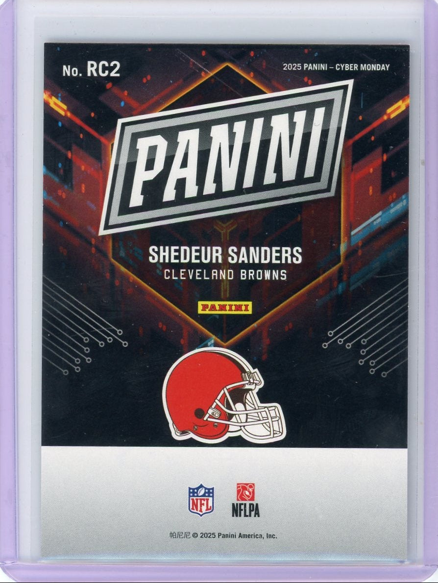 Shedeur Sanders 2025 Panini Cyber Monday #'d 59/99 RC