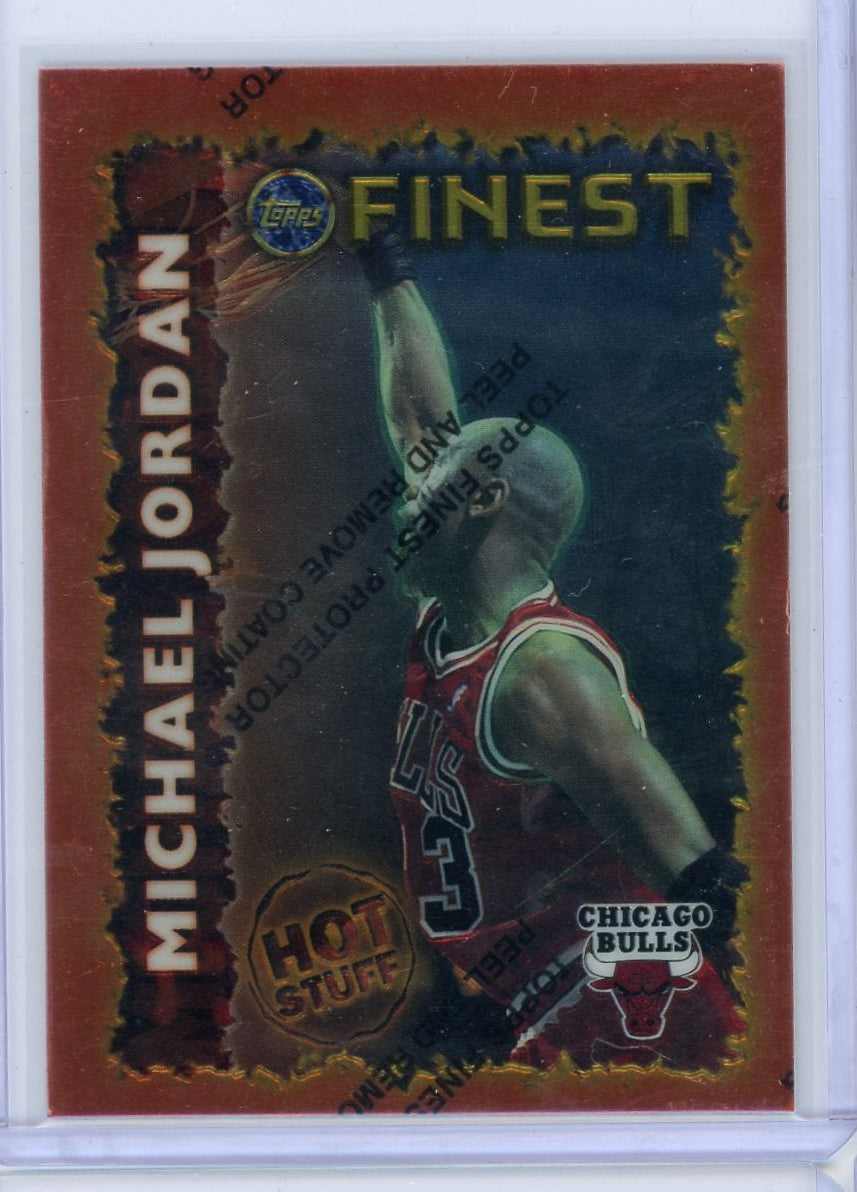 Michael Jordan 1995-96 Topps Finest Hot Stuff W/Peel