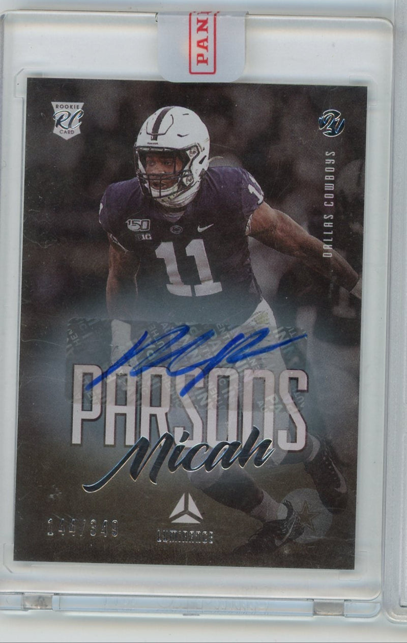 Micah Parsons 2021 Panini Luminance autograph rookie card (sealed) 