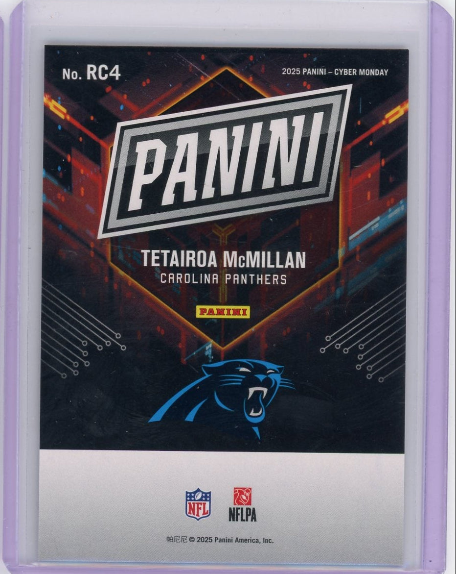 Tetairoa McMillan 2025 Panini Cyber Monday #'d 73/99 RC