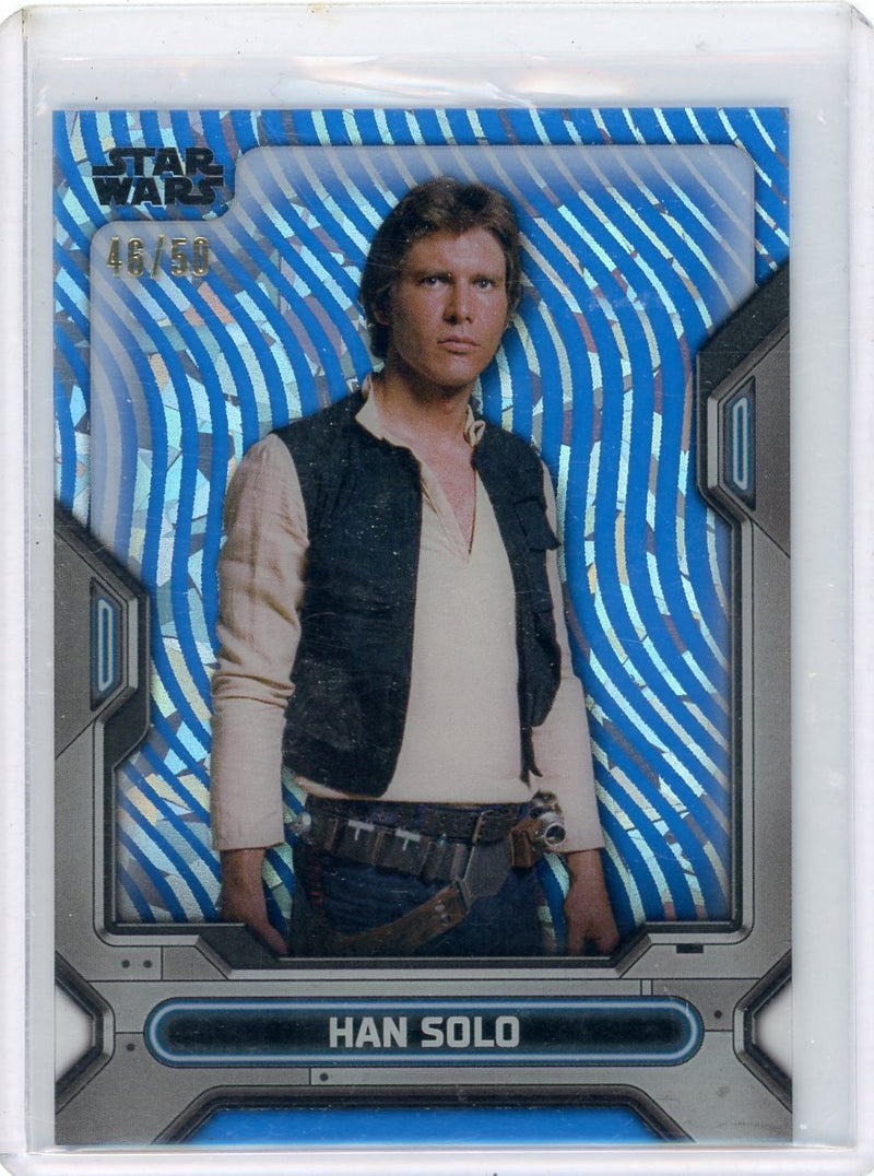 Han Solo 2023 Topps High Tek Pattern 2 Blue 