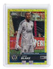 Andre Blake 2023 Topps Chrome MLS gold mini diamond refractor #'d 05/50
